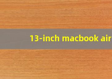 13-inch macbook air